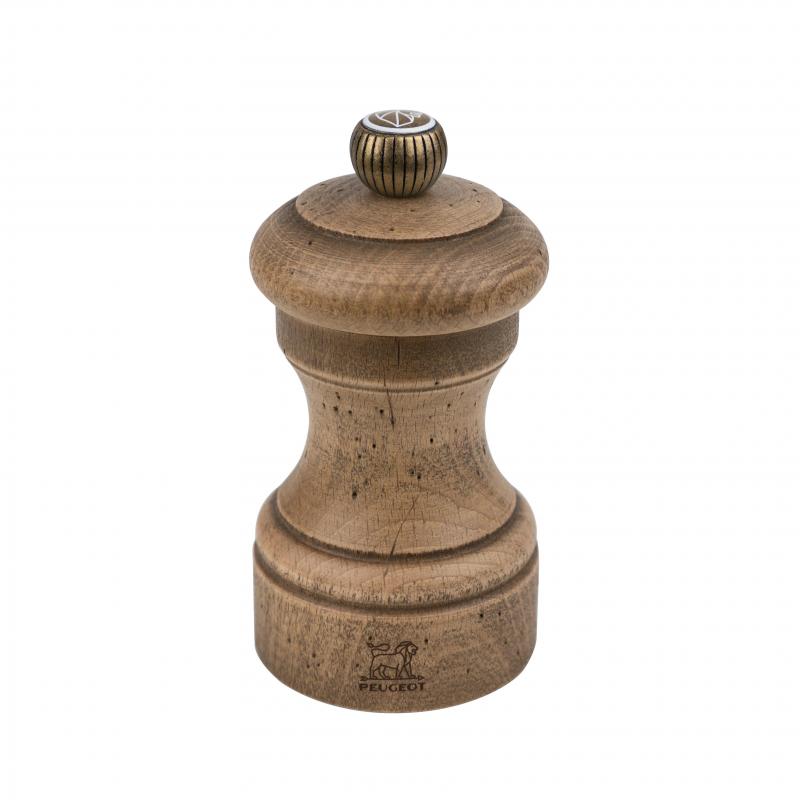 Peugeot Bistro Antique Salt Mill in Aged Wood |10 cm