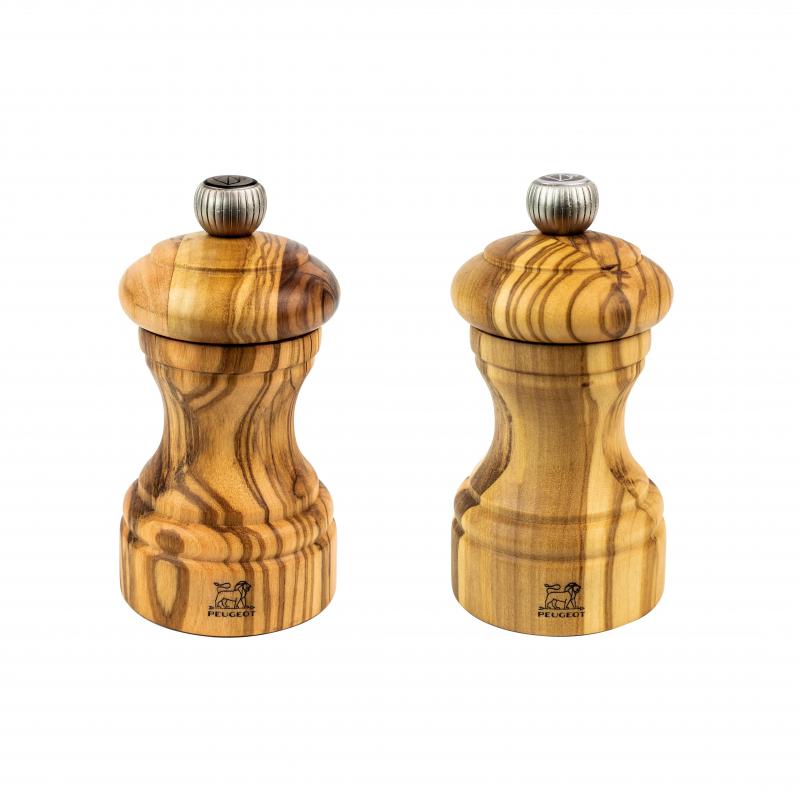 Peugeot Bistro Olive Wood Duo Salt & Pepper Mill | 10cm