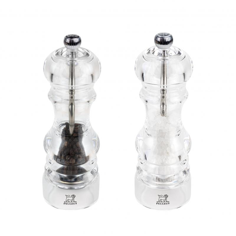 Peugeot Nancy Acrylic Duo Salt & Pepper Mills | 18cm
