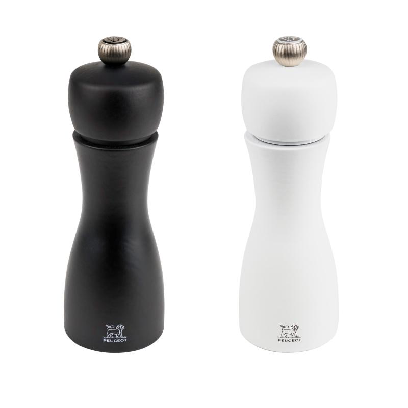 Peugeot Tahiti Duo Salt & Pepper Mill Black & White | 15cm