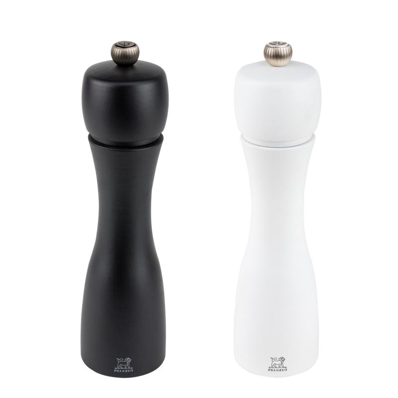 Peugeot Tahiti Duo Salt & Pepper Mill Black & White | 20cm
