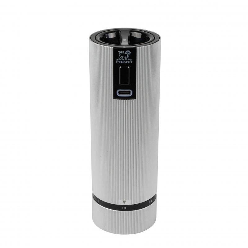 Peugeot Line Electric Salt Mill Aluminium | 15cm