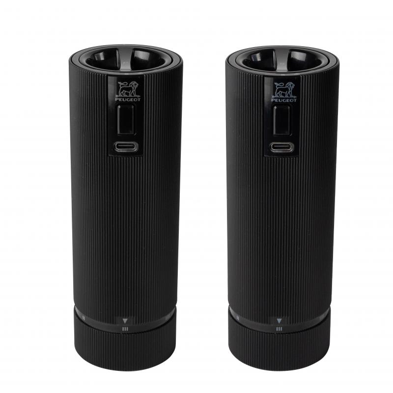 Peugeot Line Night u'Select Electric Zirloin Salt & Pepper Mill Gift Set | 15cm