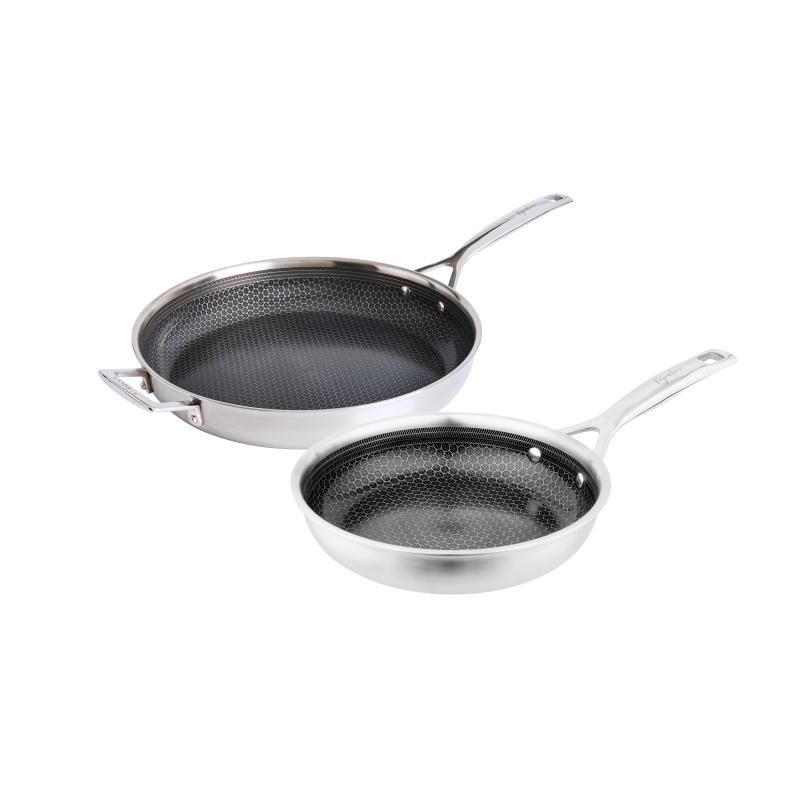 Pyrolux Pyrohex Fry Pan Set 2 Piece | 26 & 32cm w/ Handle
