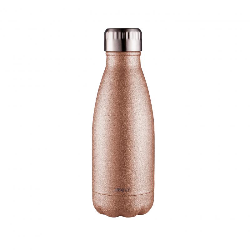 Avanti Fluid Bottle | 350ML Glitter Rose Gold
