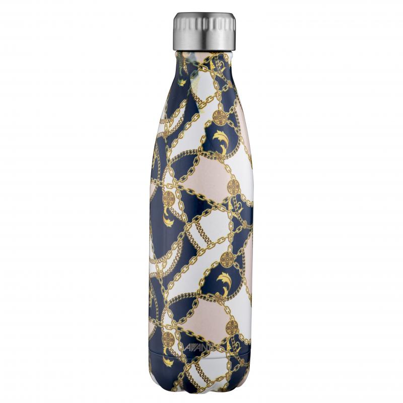 Avanti Fluid Bottle| 500ml Baroque Navy/Pink