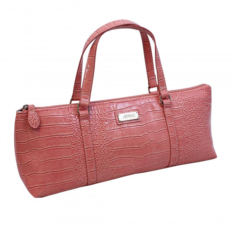 Avanti Insulated Wine Purse | Pink Crocodile