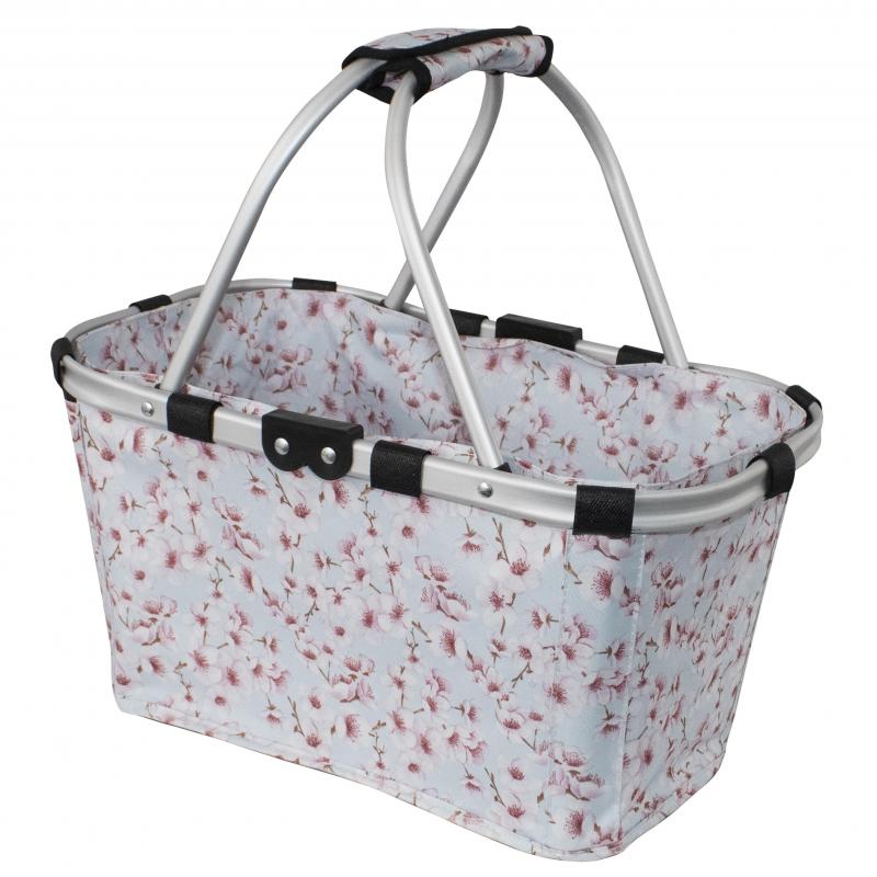 Karlstert Two Handle Foldable Carry Basket Blossoms