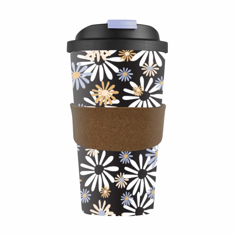 Karlstert "Daisy" Travel Mug made of Corn & Bamboo Eco-Friendly 420ml