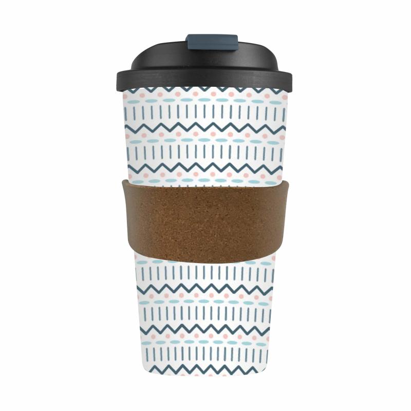 Karlstert "ZigZag" Travel Mug made of Corn & Bamboo Eco-Friendly 420ml