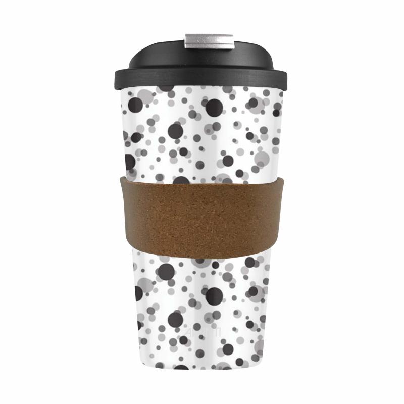 Karlstert "Spotty" Travel Mug made of Corn & Bamboo Eco-Friendly 420ml
