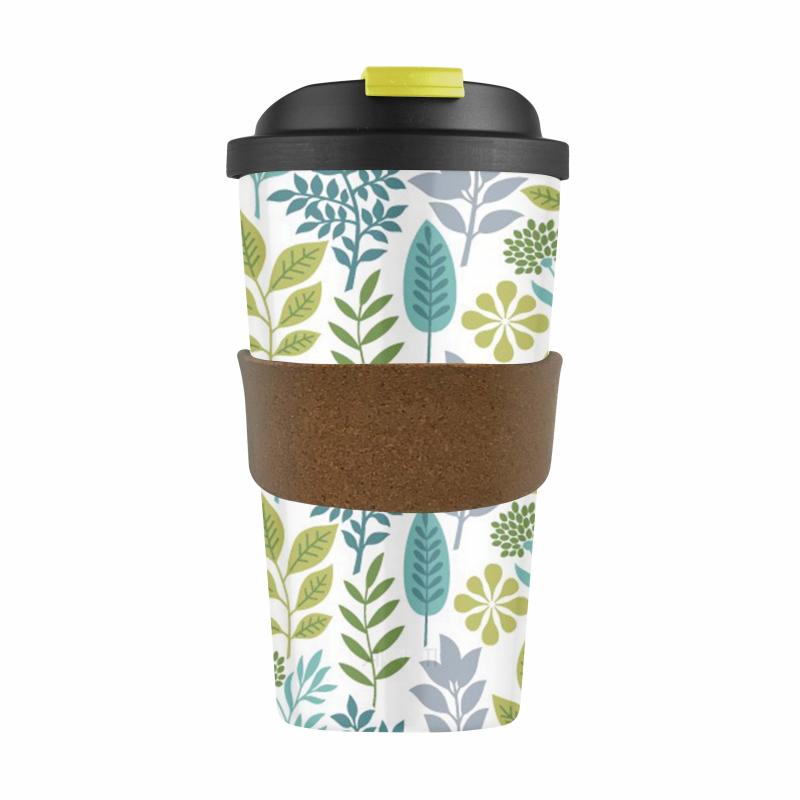 Karlstert Eco Bamboo Cup 420ml | Leaves
