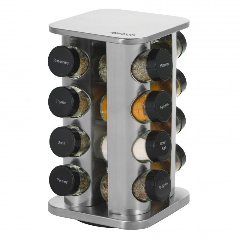Avanti Revolving Herb Spice Rack 16 Jars