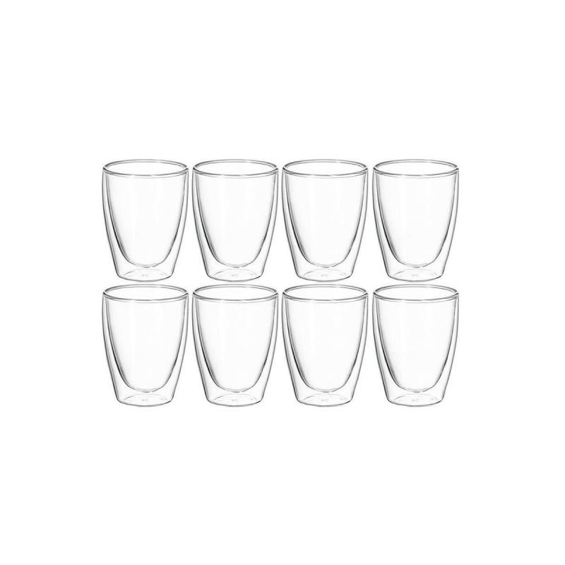 Avanti Caffe Twin Wall Glass 250ml | Set of 8