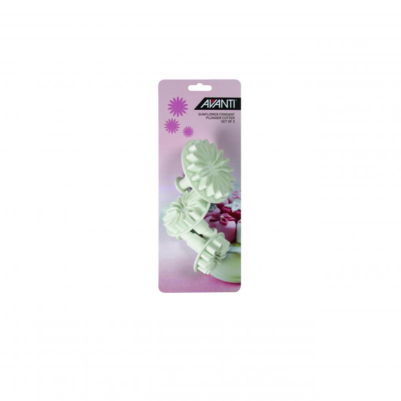 Avanti Sunflower Fondant Plunger Cut Set 3pcs
