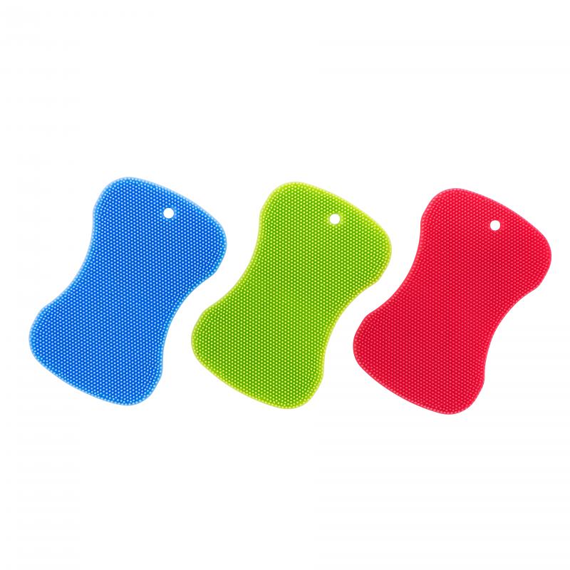 Avanti Silicone Sponge-Blu Grn Red 18pcs