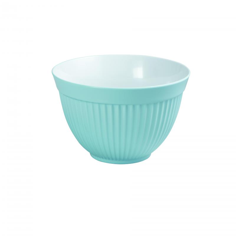 Avanti Melamine Ribbed Mixing Bowl 20cm/2 Litre - Duck Egg Blue