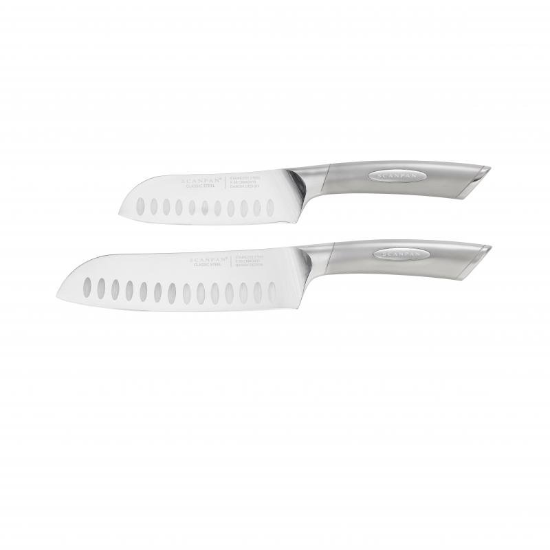 Scanpan Classic Steel 2 Piece Santoku Knife Set