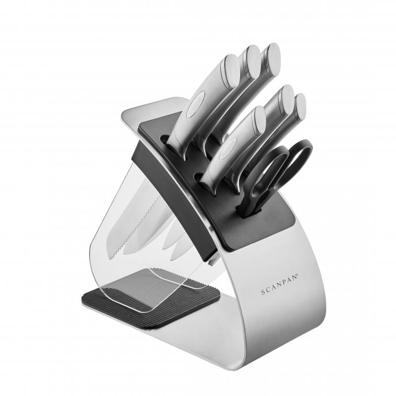 Scanpan Classic Steel 8 Piece Eclipse Knife Block Set