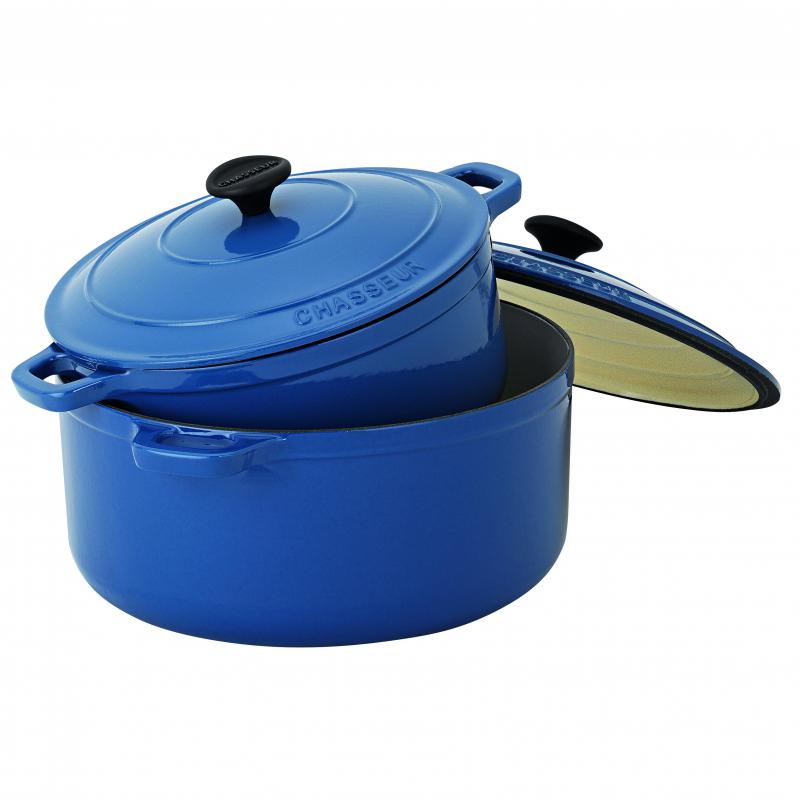 CHASSEUR Round French Oven 26cm/5 Litre | French Blue