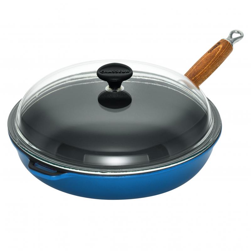 CHASSEUR Saute Pan 28cm with Glass lid Sky Blue 