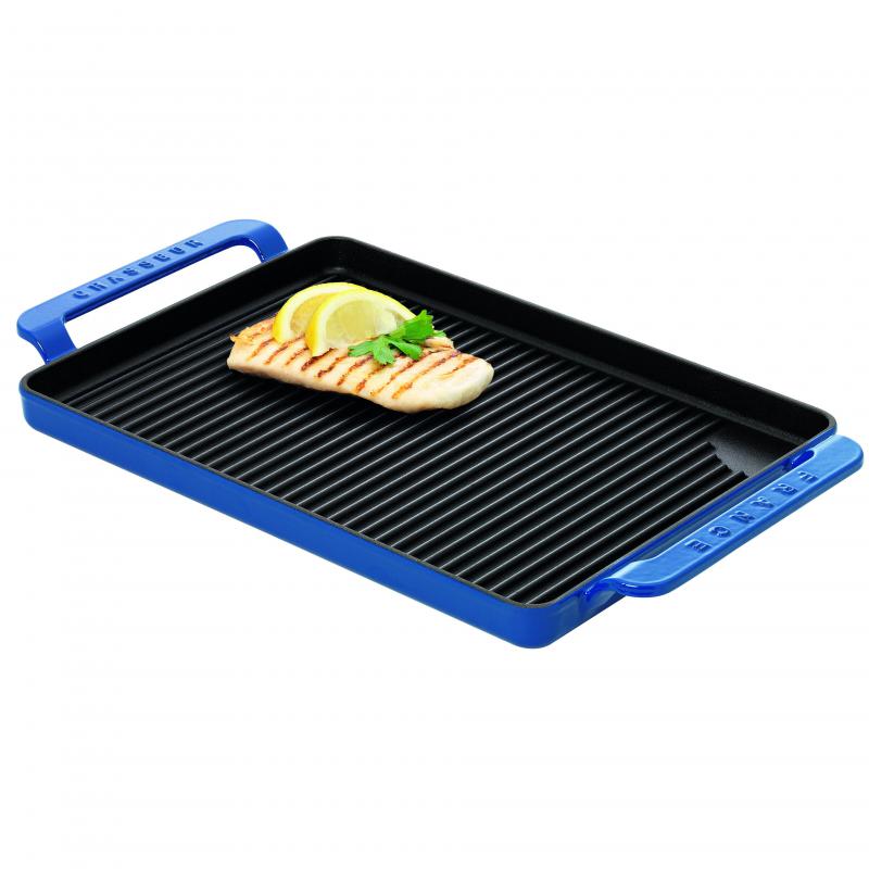 CHASSEUR Rectangular Grill Pan 42 x 24cm | Sky Blue