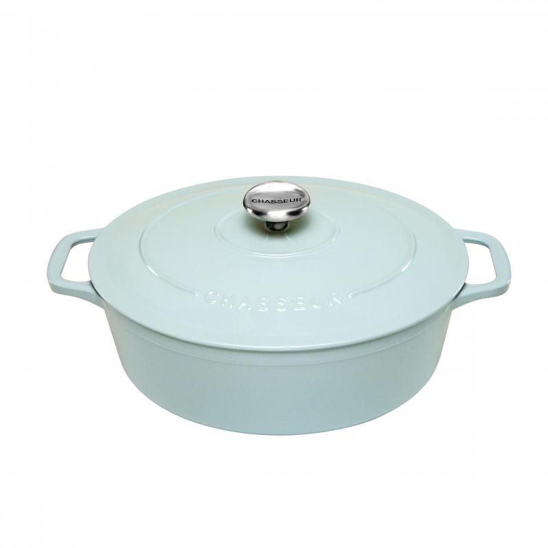 Chasseur Oval French Oven 27cm | Duck Egg