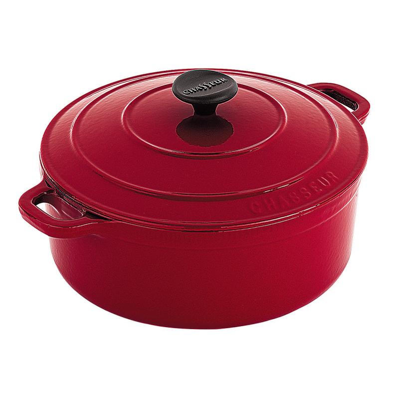 Chasseur Round French Oven 28cm/6.1 Litre | Federation Red