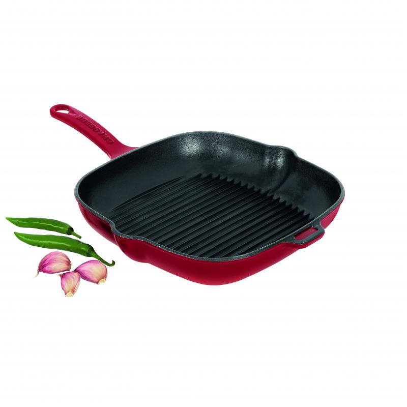 CHASSEUR Square Grill 25cm | Federation Red