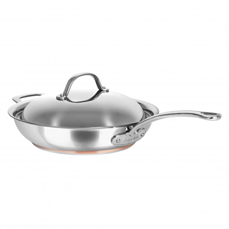 Chasseur Le Cuivre 28x65cm Saute pan with Lid