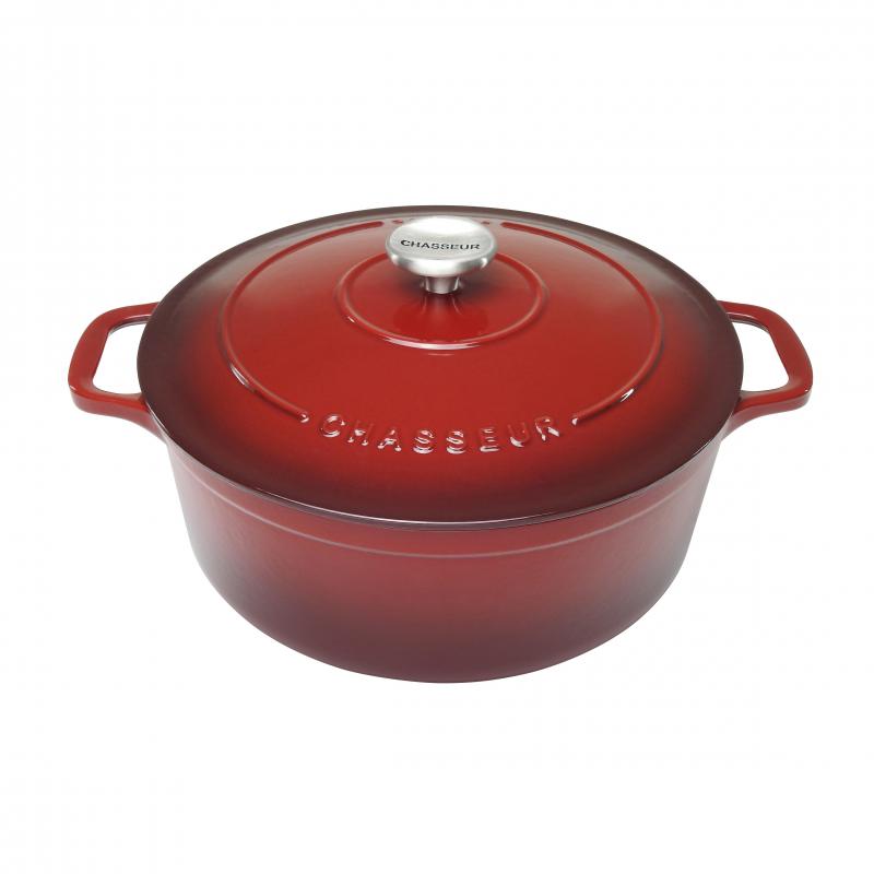 Chasseur Round French Oven 24cm 4L Bordeaux