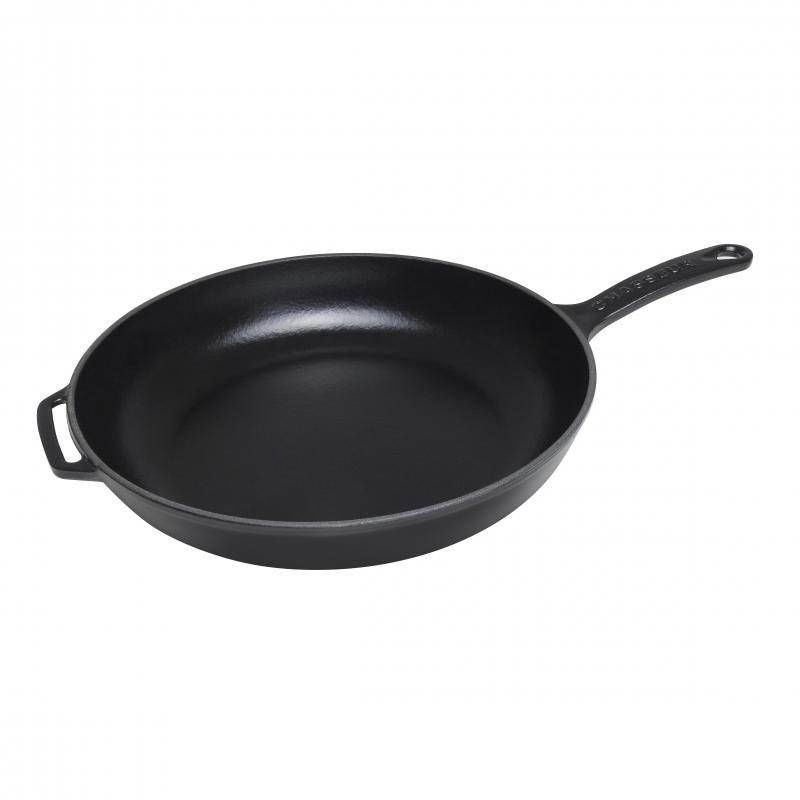 Chasseur Frypan with Cast Handle 28cm Matte Black 