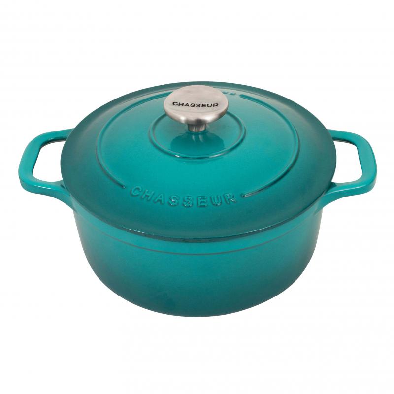 Chasseur Round French Oven 24cm | Mediterranean Blue