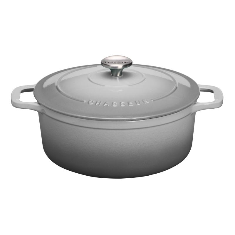 Chasseur Round French Oven 28cm/6.1l Celestial Grey