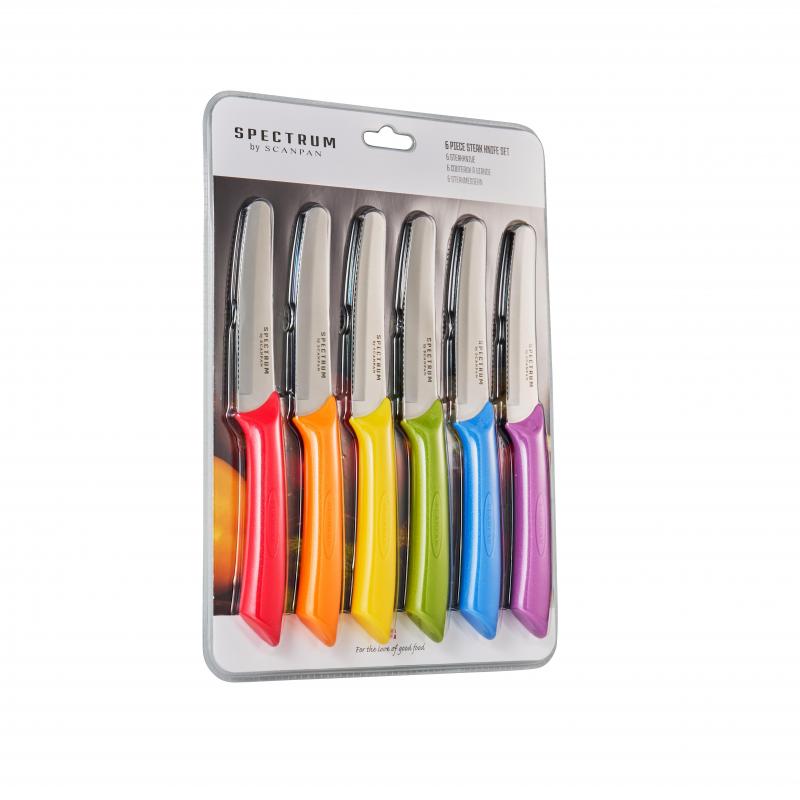 Scanpan Spectrum Steak Knife Set Multicoloured | 6 Piece