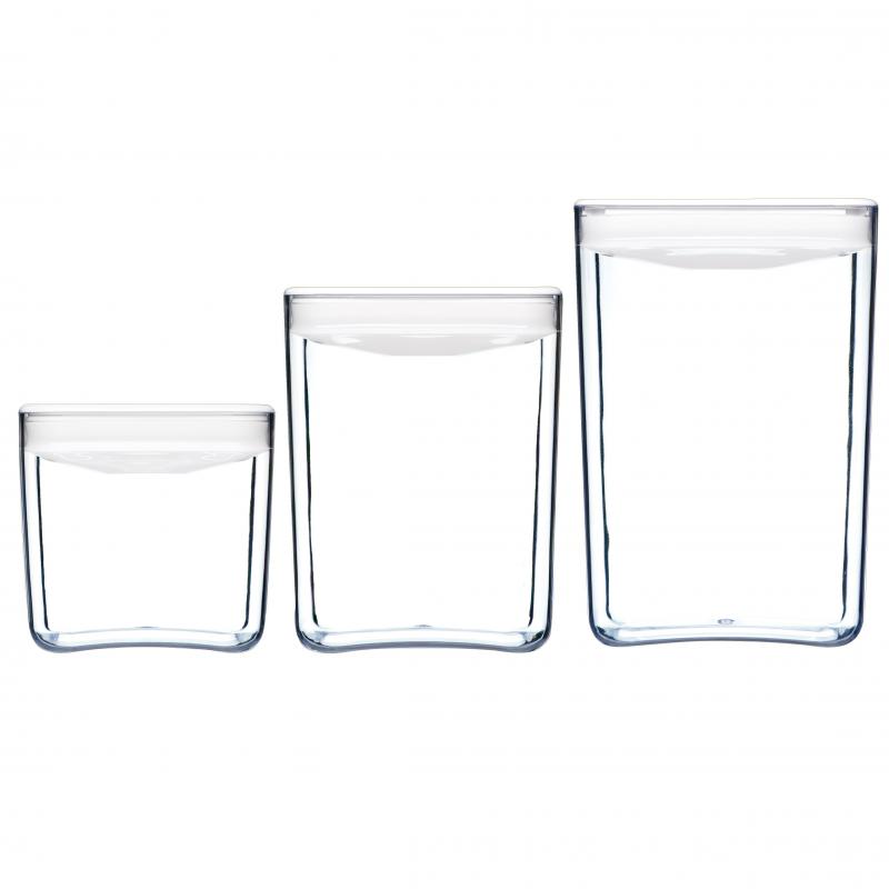 ClickClack Pantry Cube Set Of 3 Large | White