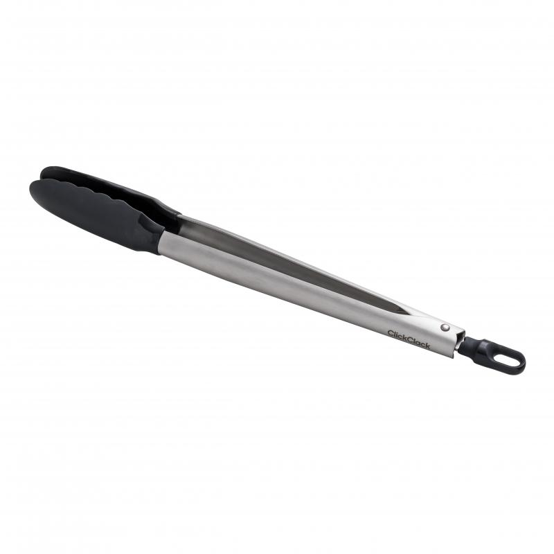 ClickClack Large Tongs | Chrome/Stainless Steel
