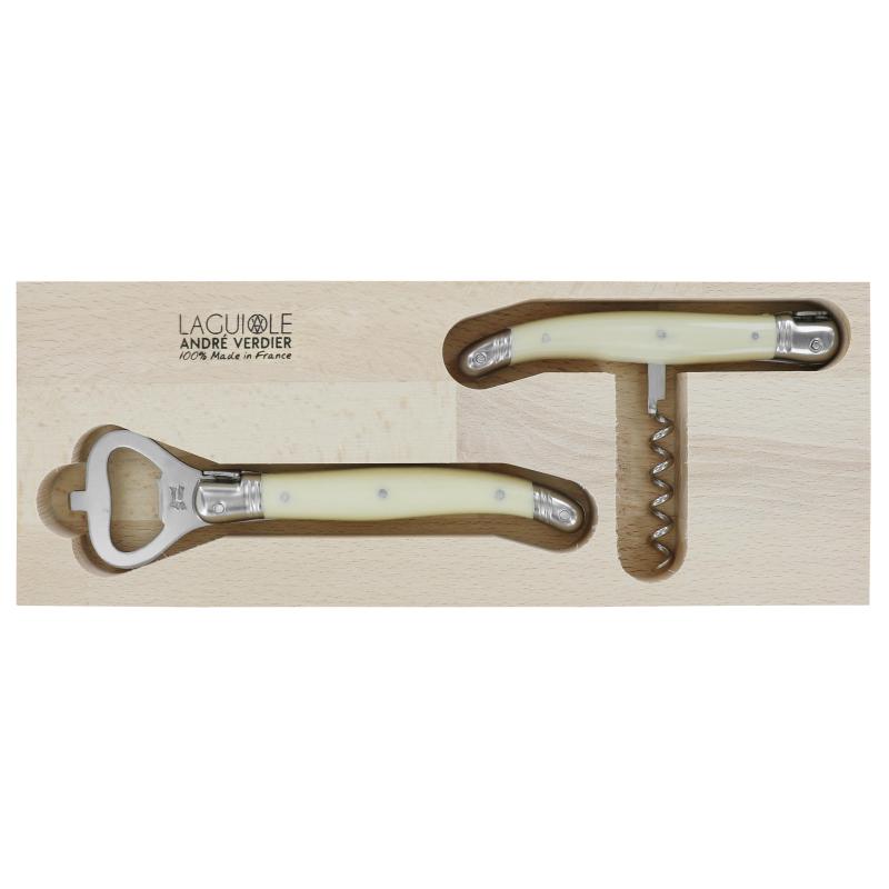 André Verdier Laguiole Debutant Ivory Apero Corkscrew & Bottle Opener