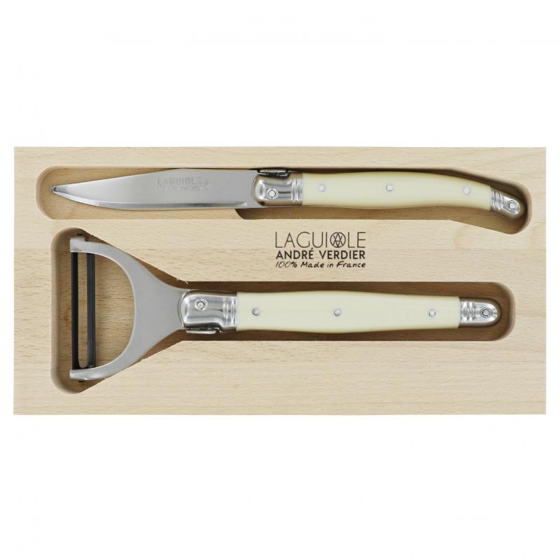 André Verdier Laguiole Debutant Ivory Preparation Set | 2 Piece