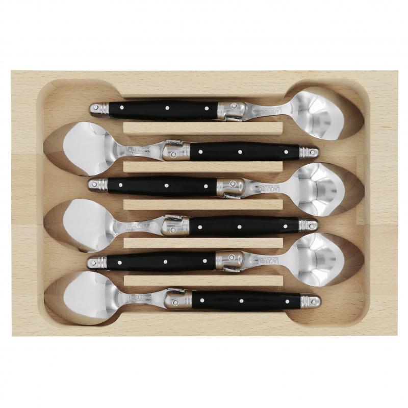 André Verdier Laguiole Debutant Black Coffee Spoon | 6 Piece
