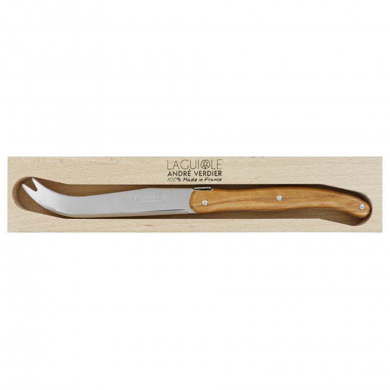 André Verdier Laguiole Debutant Olive Wood Large Cheese Knife | 1 Piece