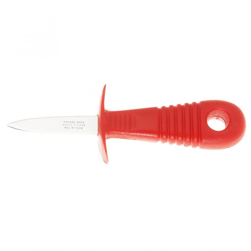 André Verdier Poseidon Oyster Knife 3mm with Guard | Red