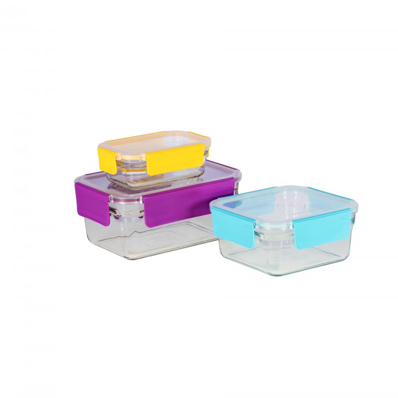 Glasslock 3 Piece Premium Oven Safe Set 