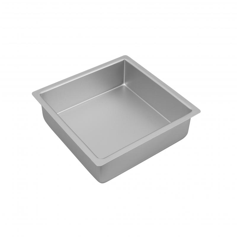 Bakemaster Silver Anodised Square Cake Pan 22.5X7.5cm