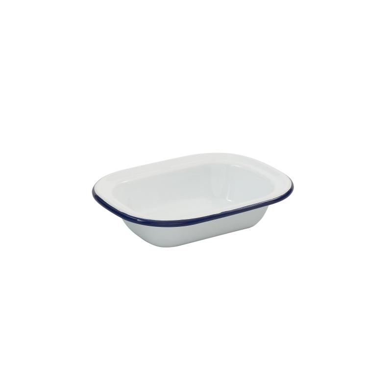 Bakemaster Enamel Rectangular Pie Dish | 18x14cm