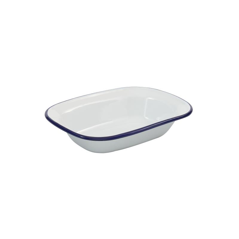 Bakemaster Enamel Rectangular Pie Dish | 20x15cm