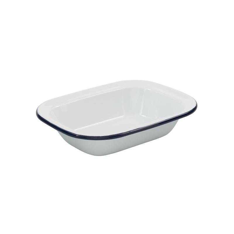 Bakemaster Enamel Rectangular Pie Dish | 23.5x18cm