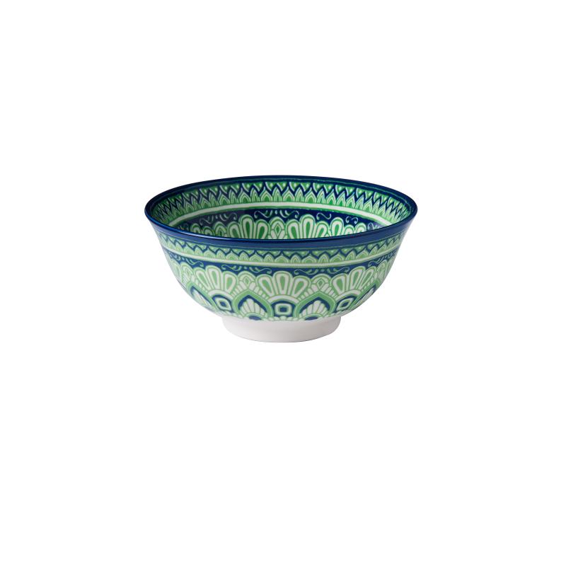 Wilkie Brothers Glazed Porcelain Bowl 15cm | Fiesta Green