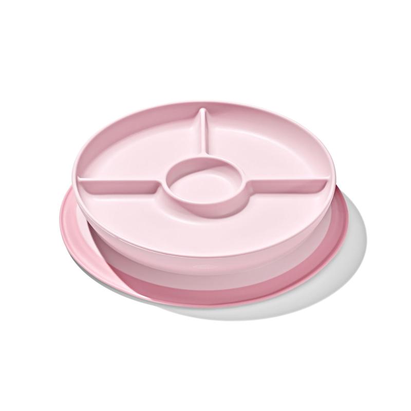 Oxo Tot Stick & Stay Kids Suction Divided Plate | Blossom