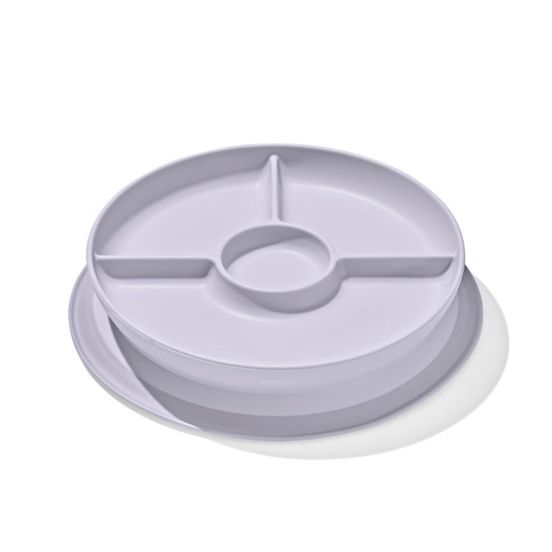 Oxo Tot Stick & Stay Kids Suction Divided Plate | Lilac